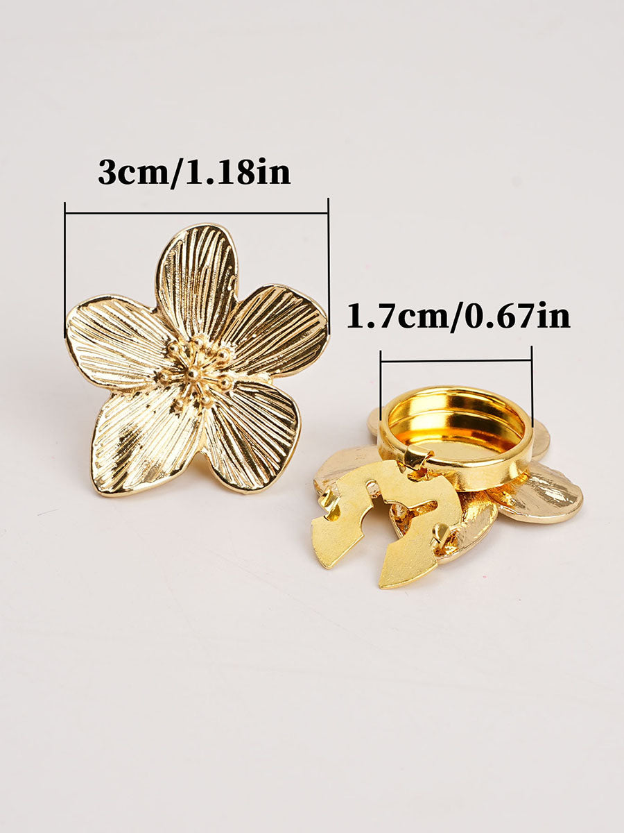 2pcs Button Covers for Shirt Metal cufflinks No Sewing Button
