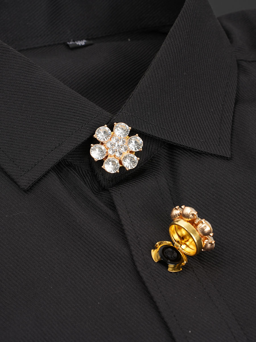 2pcs Button Covers for Shirt rhinestone cufflinks cover No Sewing Button Accessories for Women