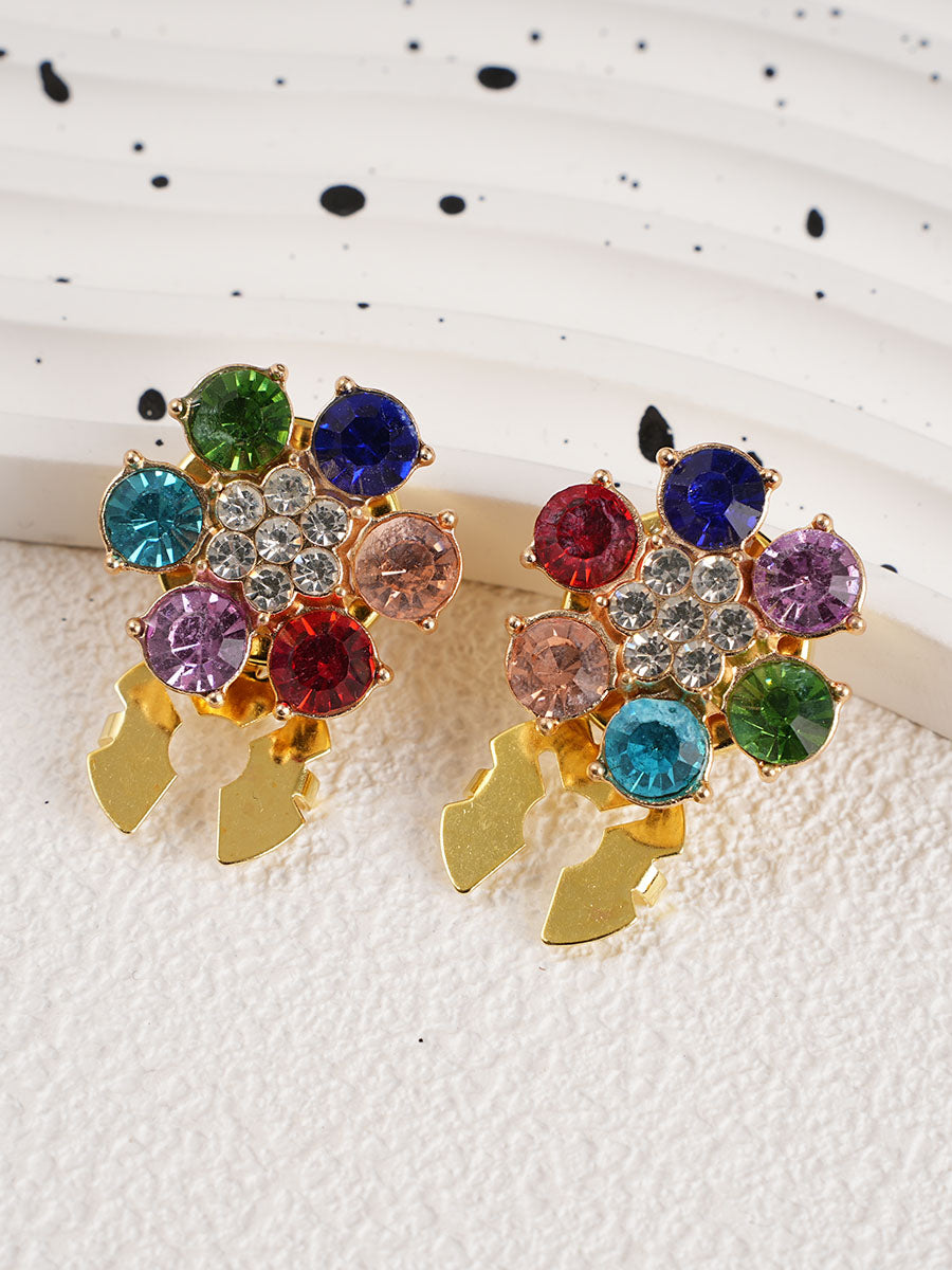 2pcs Button Covers for Shirt rhinestone cufflinks cover No Sewing Button Accessories for Women