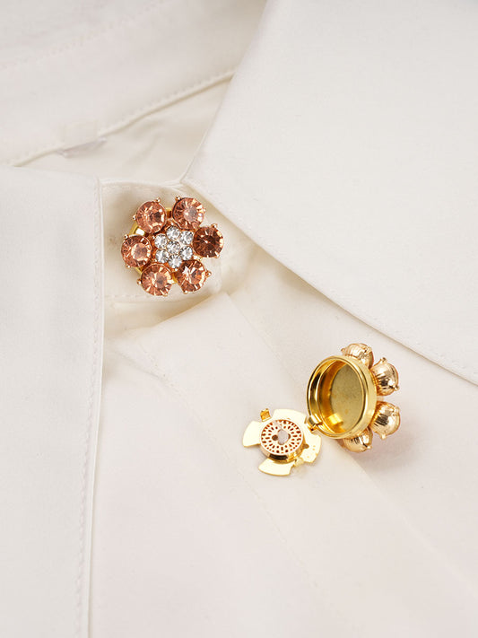 Crystal Button Covers — Set of 2
