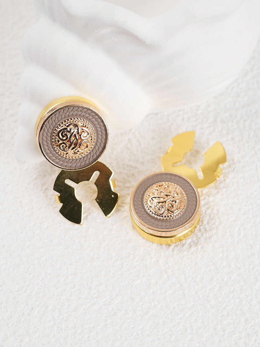 2pcs Button Covers for Shirt No Sewing Button suit Cufflinks