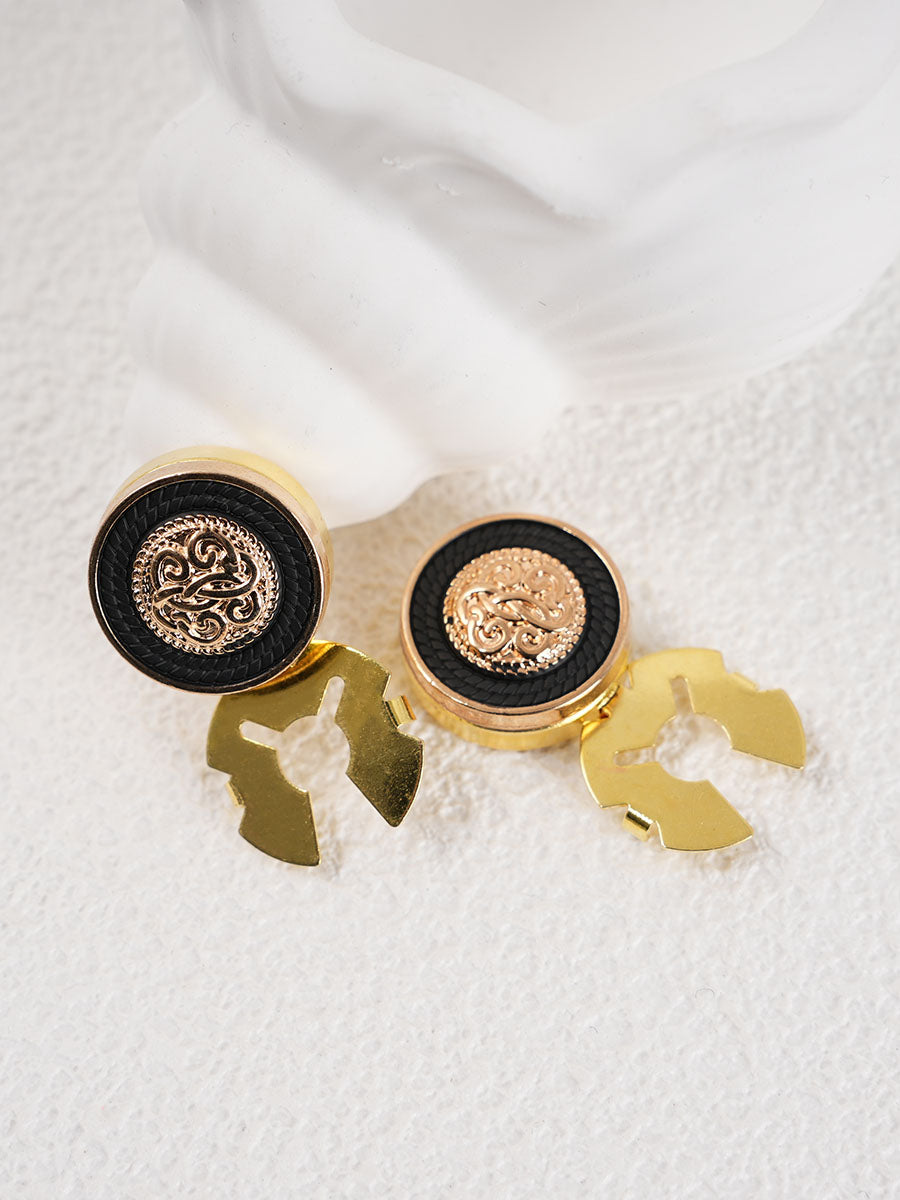 2pcs Button Covers for Shirt No Sewing Button suit Cufflinks