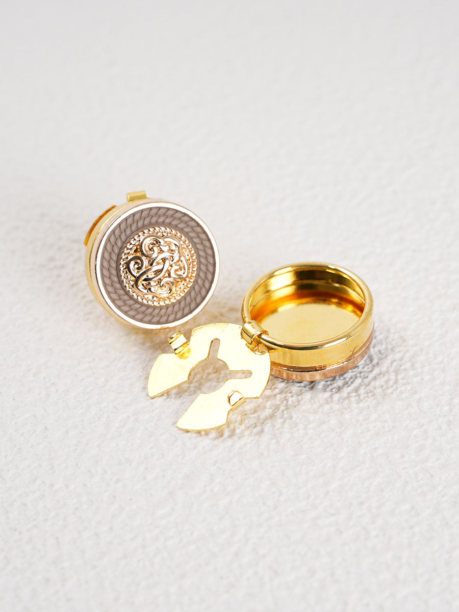 2pcs Button Covers for Shirt No Sewing Button suit Cufflinks