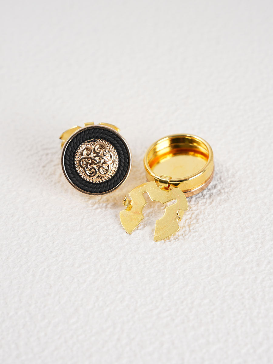 2pcs Button Covers for Shirt No Sewing Button suit Cufflinks