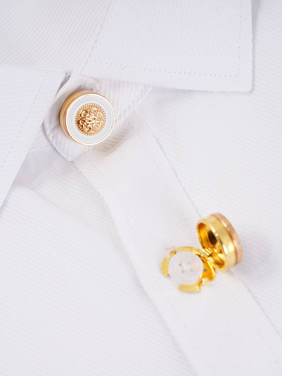 2pcs Button Covers for Shirt No Sewing Button suit Cufflinks