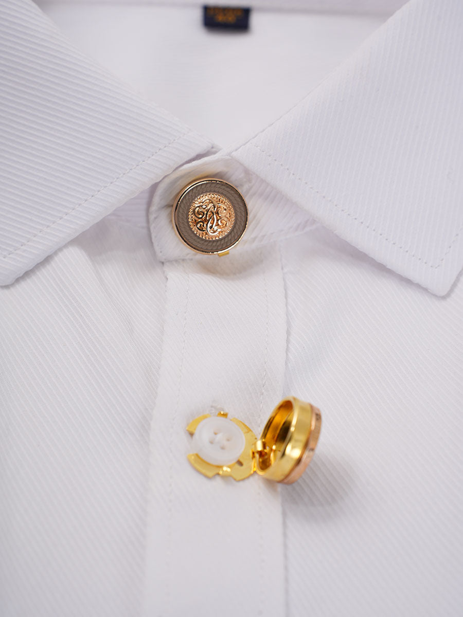 2pcs Button Covers for Shirt No Sewing Button suit Cufflinks