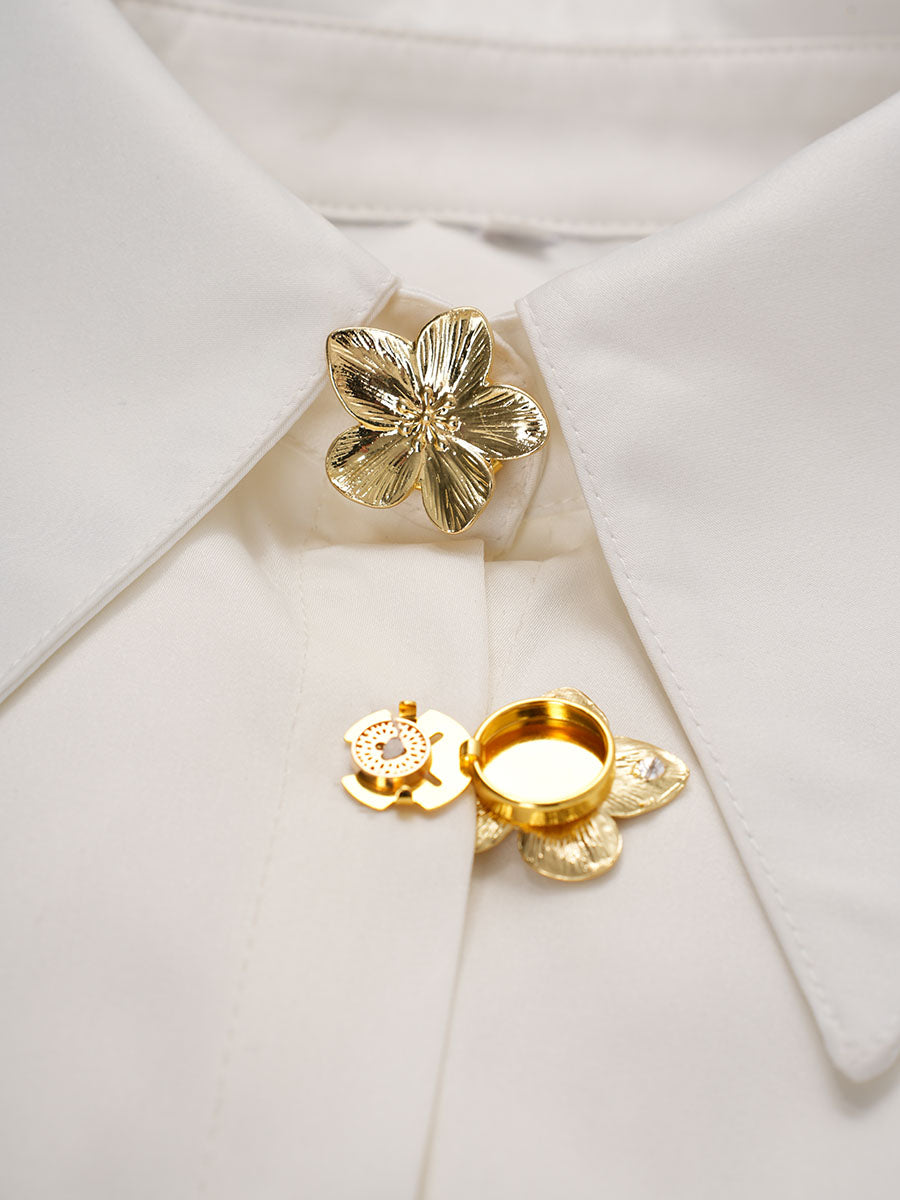 2pcs Button Covers for Shirt Metal cufflinks No Sewing Button