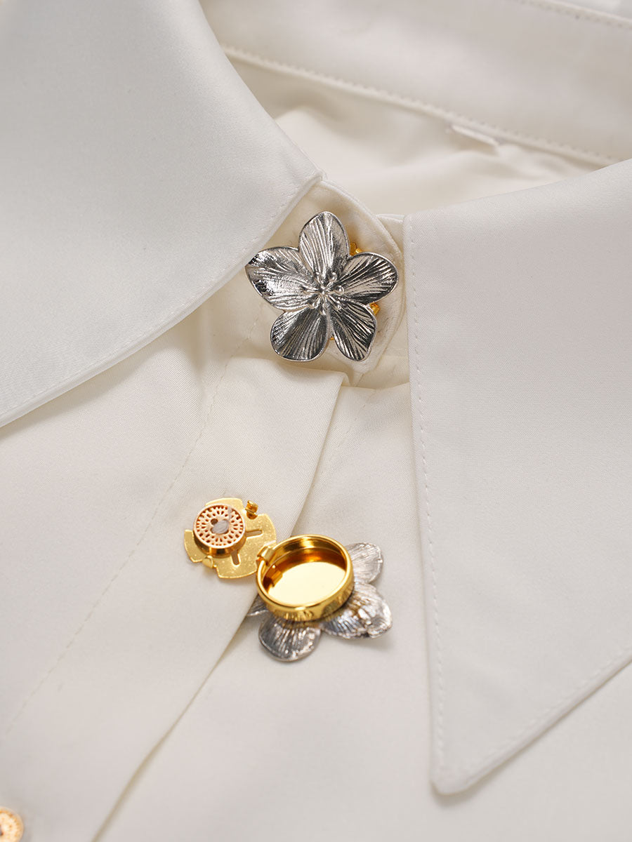 2pcs Button Covers for Shirt Metal cufflinks No Sewing Button