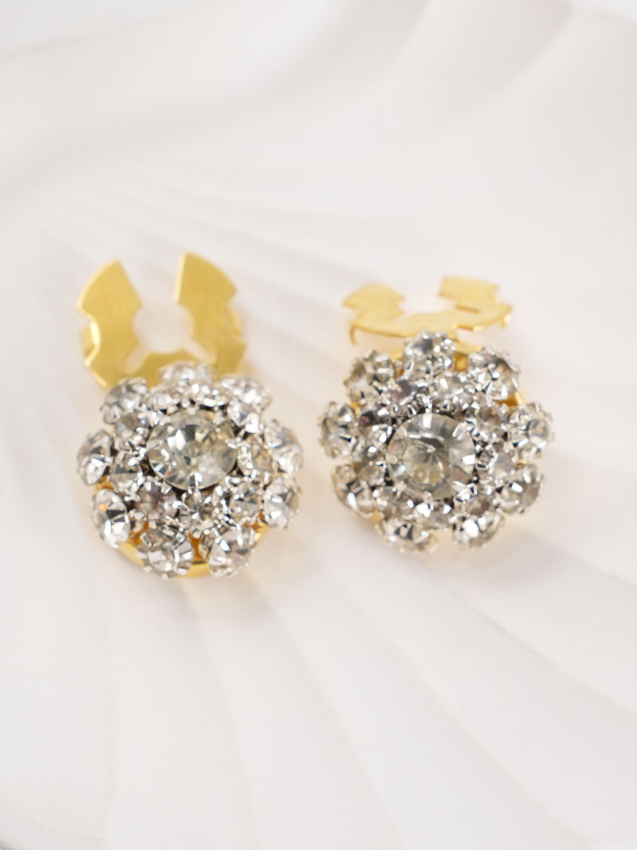 2pcs Button Covers for Shirt Rhinestone cufflinks decorative button