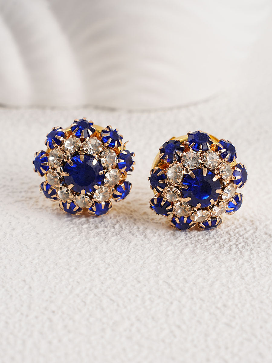 2pcs Button Covers for Shirt Rhinestone cufflinks decorative button