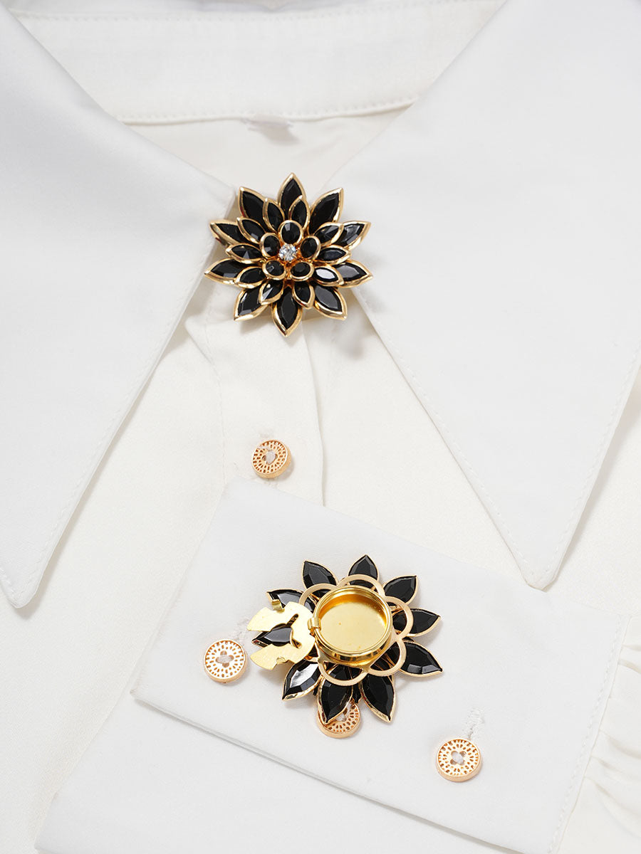 2pcs Button Covers for Shirt Metal cufflinks Dress button clip