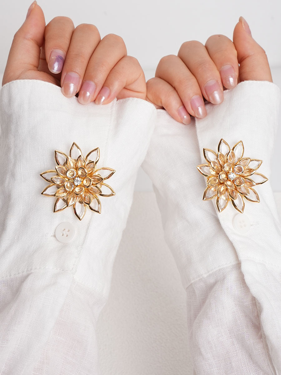 2pcs Button Covers for Shirt Metal cufflinks Dress button clip