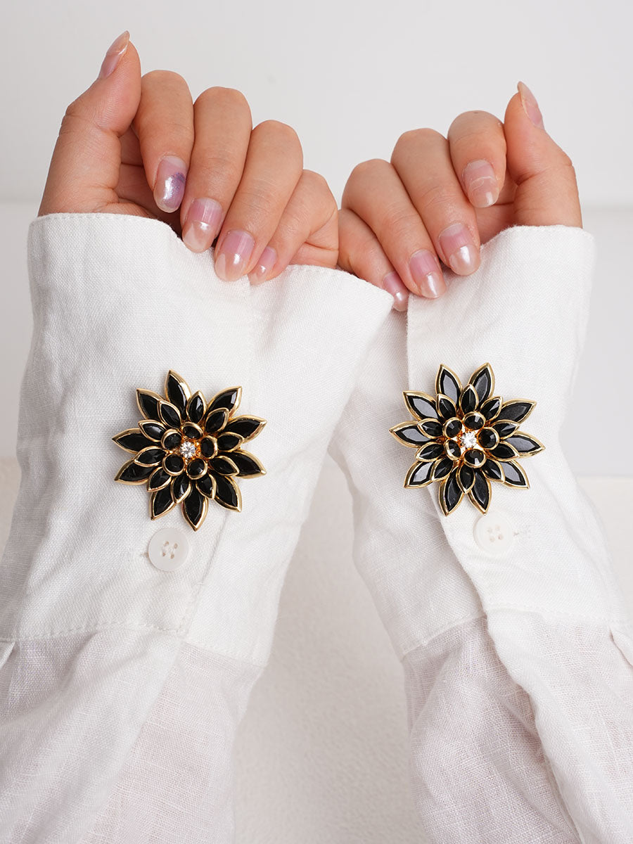 2pcs Button Covers for Shirt Metal cufflinks Dress button clip
